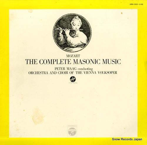 MAAG, PETER mozart; the complete masonic music HRS-1522-VX