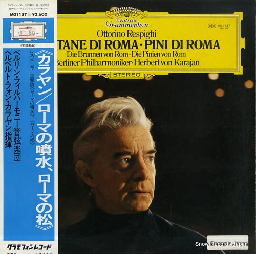 KARAJAN, HERBERT VON respighi; fontane di roma / pini roma MG1157