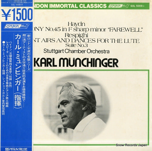 MUNCHINGER, KARL haydn; symphony no.45 in f sharp minor "farewell" SOL5009M