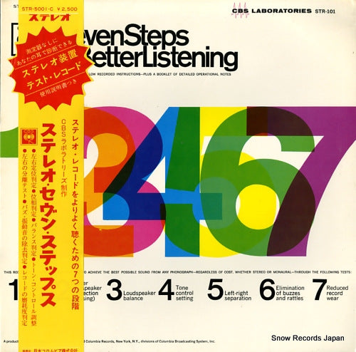 STEREOPHONIC TEST RECORD seven steps to better listening STR-5001-C