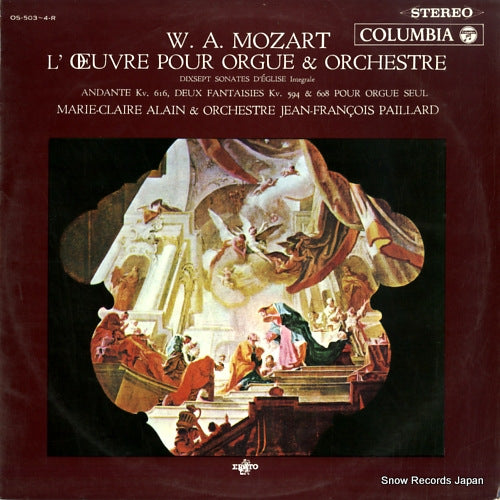 PAILLARD, JEAN-FRANCOIS mozart; l'oeuvre pour orgue & orchestre OS-503-R