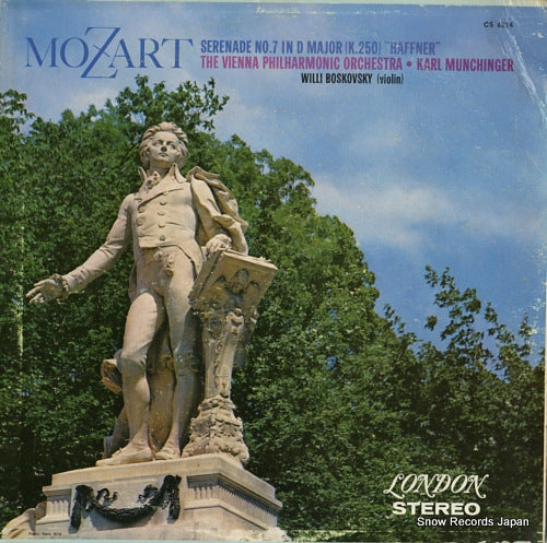 MUNCHINGER, KARL mozart; serenade no.7 "haffner" CS6214