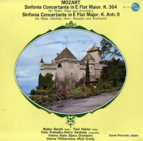PROHASKA, FELIX / HENRY SWOBODA mozart; sinfonia concertante in e flat MH5221