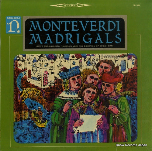 GIANI, EMILIO monteverdi; madrigals H-71021
