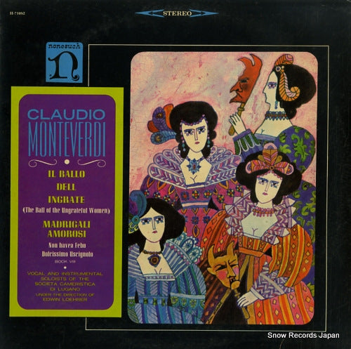 LOEHRER, EDWIN monteverdi; il ballo dell ingrate H-71092