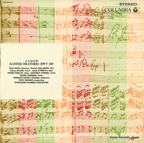 WERNER, FRITZ bach; easter oratorio bwv249 OS-597-R