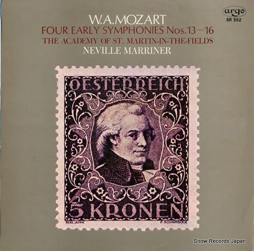 MARRINER, NEVILLE mozart; four early symphonies nos.13-16 SR552