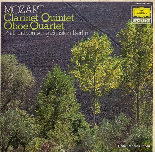 PHILHARMONISCHE SOLISTEN BERLIN mozart; clarinet quintet in a major k.581 MGX7059