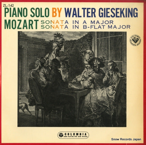GIESEKING, WALTER mozart; sonata in a major/sonata in b-flat major ZL-142
