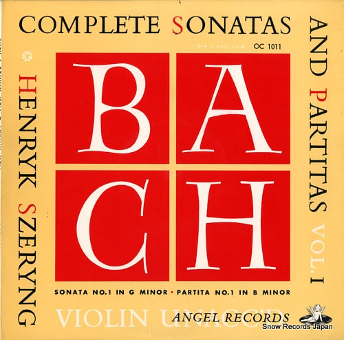 SZERYNG, HENRYK bach; complete sonatas and partitas vol.1 OC1011