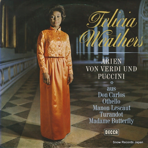 WEATHERS, FELICIA arien von verdi und puccini SXL21159-B