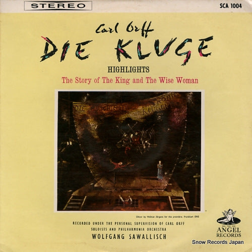 SAWALLISCH, WOLFGANG orff; "die kluge" highlights SCA1004