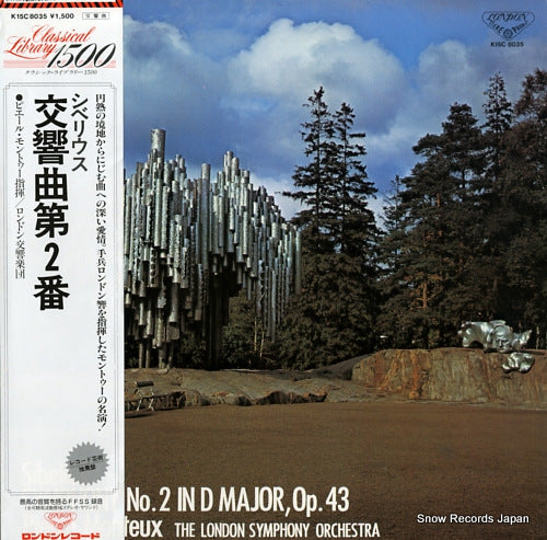 MONTEUX, PIERRE sibelius; symphony no.2 in d major, op.43 K15C8035
