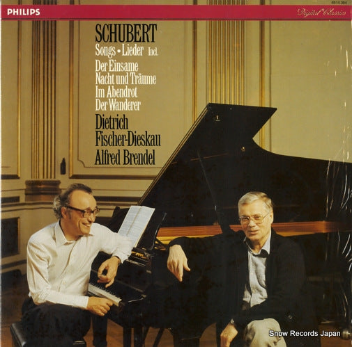 BRENDEL, ALFRED, AND FISCHER-DIESKAU, DIETRICH schubert; songs lieder 6514384
