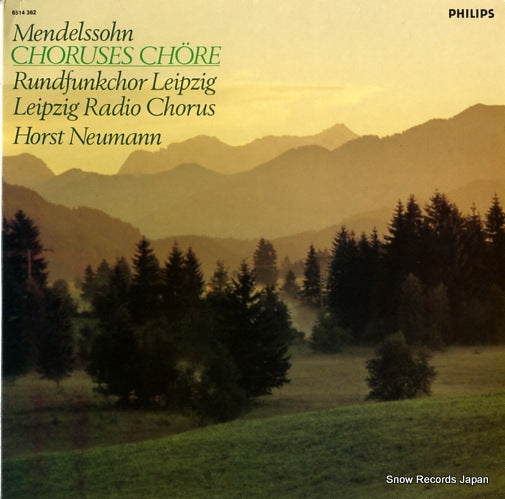 NEUMANN, VACLAV mendelssohn; choruses chore 6514362