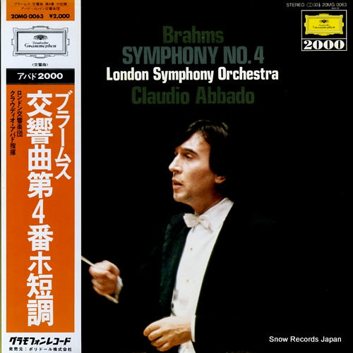 ABBADO, CLAUDIO brahms; symphony no.4 20MG0063