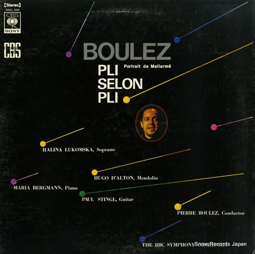 BOULEZ, PIERRE pli selon pli SOCL228