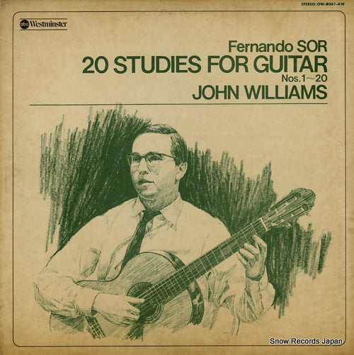 WILLIAMS, JOHN 20 studies for guitar OW-8061-AW