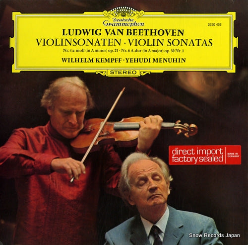 MENUHIN, YEHUDI / WILHELM KEMPEE beethoven; violinsonaten/violin sonatas 2530458