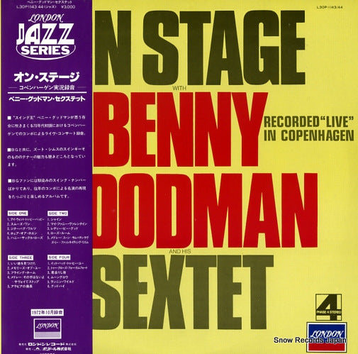 GOODMAN, BENNY on stage with benny goodman and his sextet L30P1143