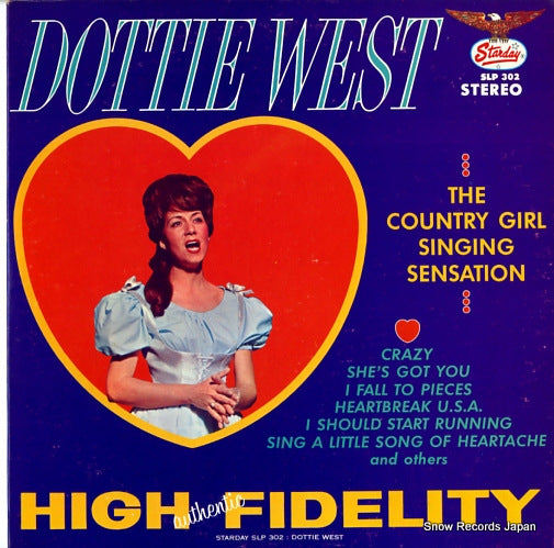 WEST, DOTTIE the country girl singing sensation SLP302