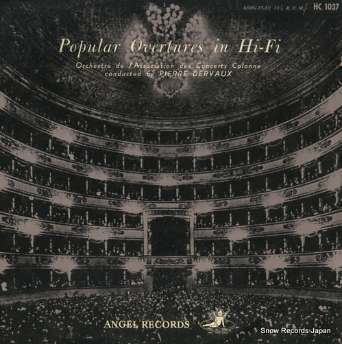 DERVAUX, PIERRE popular overtures in hi-fi HC1037