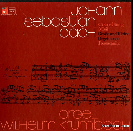KRUMBACH, WILHELM bach; clavierubung 3 teil ULX-3228