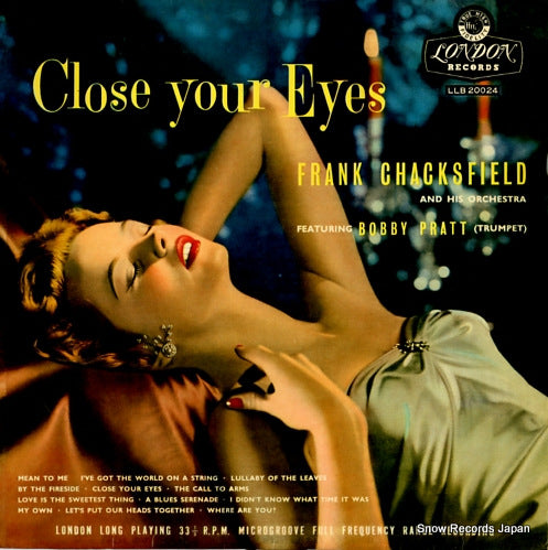 CHACKSFIELD, FRANK close your eyes LLB20024