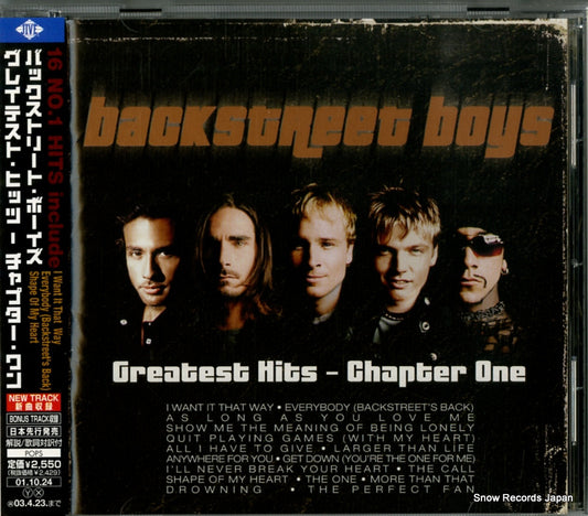 BACKSTREET BOYS greatest hits - chapter one ZJCI10051