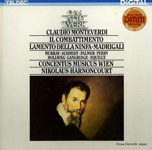 HARNONCOURT, NIKOLAUS monteverdi; il combattimento/lamento della ninfa/madrigali 6.43054