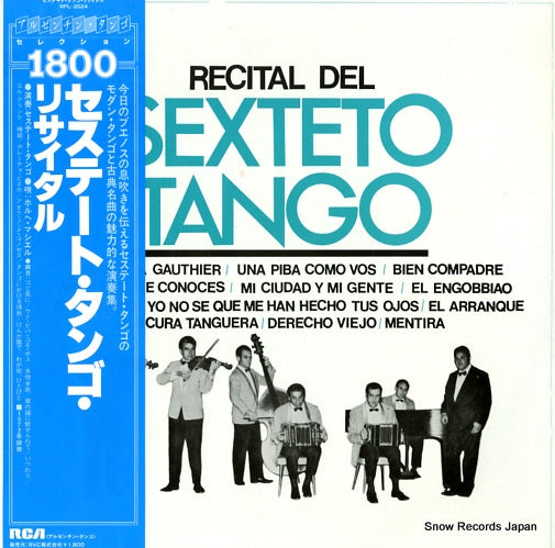 SEXTETO TANGO recital del sexteto tango RPL-2024