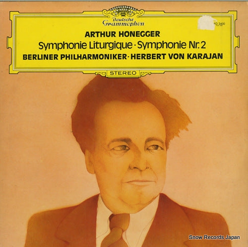 KARAJAN, HERBERT VON honegger; symphony no.2 for string orchestra and trumpet MG-2400