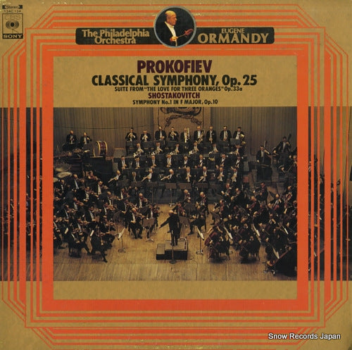 ORMANDY, EUGENE prokofiev; classical symphony, op.25 13AC134
