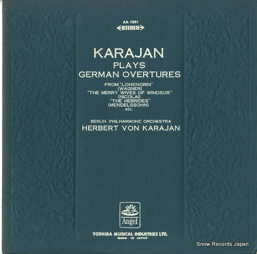 KARAJAN, HERBERT VON plays german overtures AA-7551