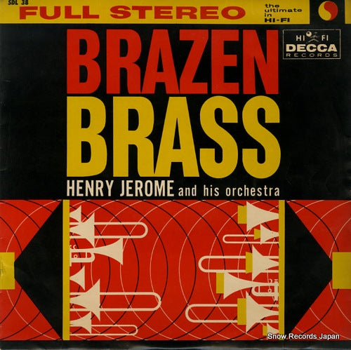 JEROME, HENRY, AND HIS ORCHESTRA brazen brass SDL-38