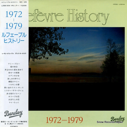LEFEVRE, RAYMOND lefevre history 1972-1979 L25B1004