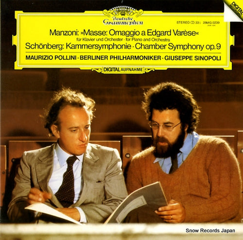 POLLINI, MAURIZIO / GIUSEPPE SINOPOLI manzoni; masse omaggio a edgard varese 28MG0239
