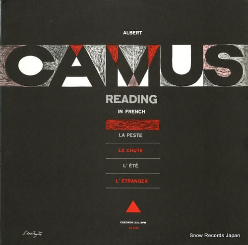 CAMUS, ALBERT reading in french TC1138
