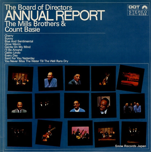 MILLS BROTHERS, THE, AND COUNT BASIE the board of directors annual report SJET-8088