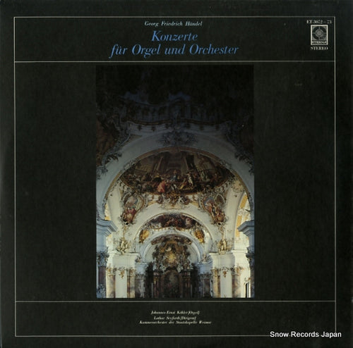 KOHLER, JOHANNES-ERNST handel; konzerte fur orgel und orchester op.4 ET-3072