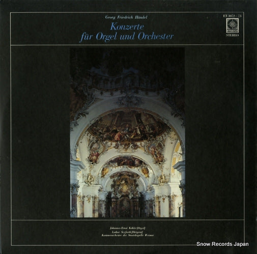 KOHLER, JOHANNES-ERNST handel; konzerte fur orgel und orchester op.4 ET-3072