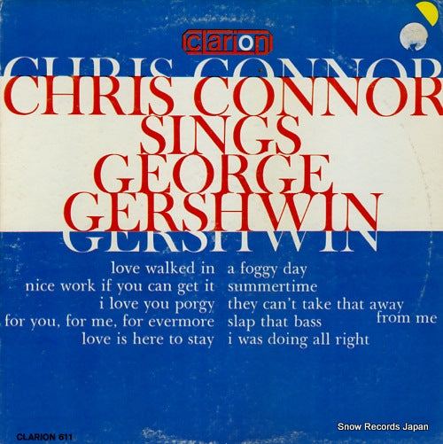 CONNOR, CHRIS sings george gershwin CLARION611