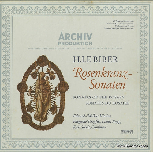 MELKUS, EDUARD h.i.f. biber; sonatas of the rosary 198422