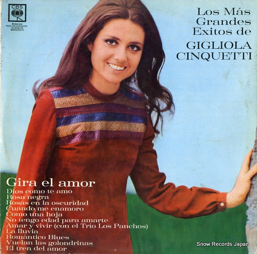 CINQUETTI, GIGLIOLA los mas grandes exitos de gigliola cinquetti CBS19172