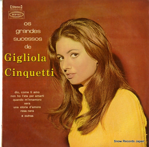 CINQUETTI, GIGLIOLA os grandes sucessos de gigliola cinquetti 144011