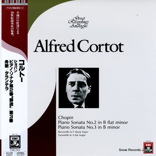 CORTOT, ALFRED chopin; piano sonata no.2 & no.3 TOJE-7413