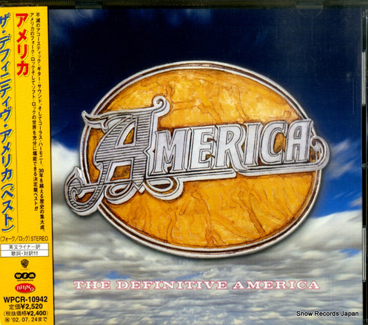 AMERICA the definitive america WPCR-10942