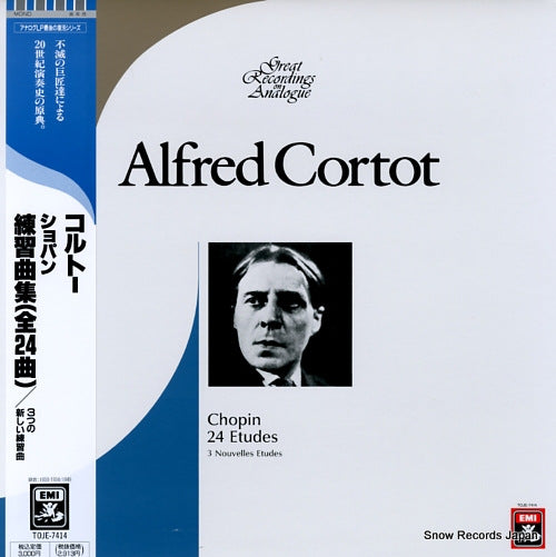 CORTOT, ALFRED chopin; 24 etudes TOJE-7414