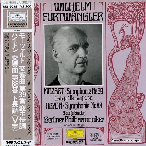 FURTWANGLER, WILHELM mozart; symphonie nr.39 MG6018