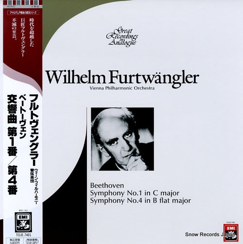 FURTWANGLER, WILHELM beethoven; symphony no.1 & no.4 TOJE-7401